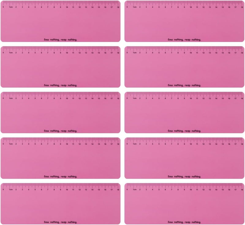 Winfox Pink Dyslexia Tools for Kids, 10-Piece Guided Reading Strips, Colored Overlay Highlighters, Reading Tracking Rulers for Visual Stress, ADHD, Irlens Syndrome - Image 1